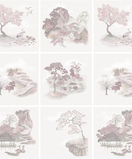126-10035 Cole & Son Shinrin Yoku Tile Toile Pink