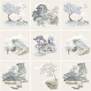 126-10036 Cole & Son Shinrin Yoku Tile Toile Blue