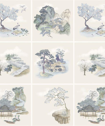 126-10036 Cole & Son Shinrin Yoku Tile Toile Blue