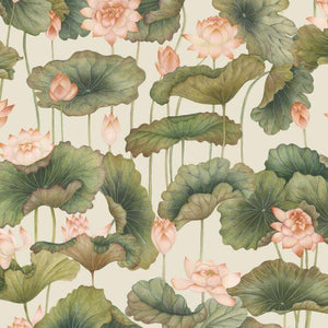 126-9032 Cole & Son Shinrin Yoku Lily Lotus Orange & Olive