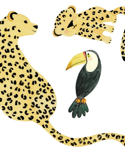 200882992 Casadeco Once Upon A Time 2 Wild Life Spray Up - Dit behang is speels en natuurlijk met een warm geel als basis