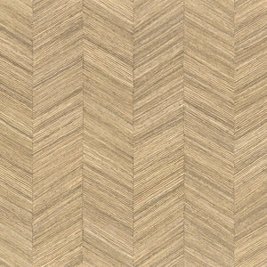 75370916 Casamance Nature Sur Mesure Ocotea - Dit behang is subtiel opgebouwd met warme beige en lichtbruine tinten