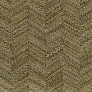 75371630 Casamance Nature Sur Mesure Ocotea - Dit behang is opgebouwd uit een mix van gedempte groene