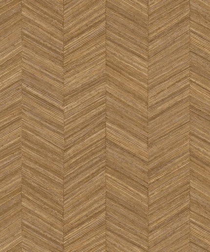 75372752 Casamance Nature Sur Mesure Ocotea - Dit behang is opgebouwd uit warme tinten kastanjebruin en beige