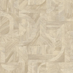 76870100 Casamance Nature Sur Mesure Intarsia - Dit behang is een subtiele mix van beige