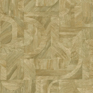 76870508 Casamance Nature Sur Mesure Intarsia - Dit behang is een mix van zachte beige en zandtinten met subtiele houtnerfdetails