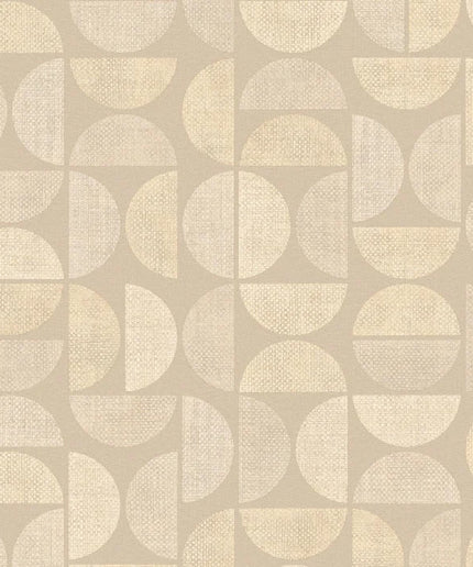 76880916 Casamance Nature Sur Mesure Dualis - Dit behang is een zachte combinatie van beige en crèmekleuren met subtiele textuuraccenten die een rustige en warme sfeer creëren.