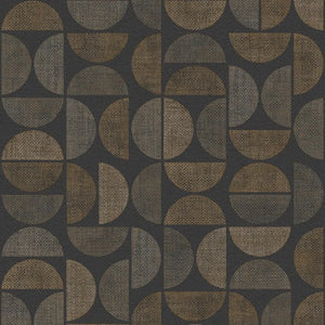 76881426 Casamance Nature Sur Mesure Dualis - Dit behang is uitgevoerd in een combinatie van zwart