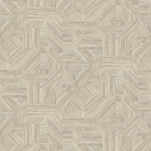 76891630 Casamance Nature Sur Mesure Imbrication - Dit behang is een subtiele mix van beige