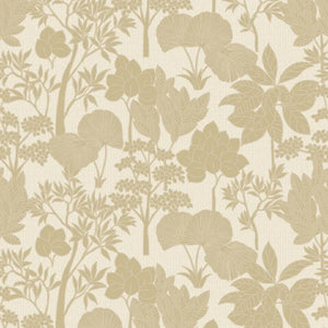 76900100 Casamance Tressora Inara - Dit behang is uitgevoerd in zachte beige en crèmekleuren