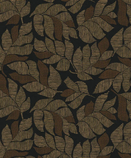 76911324 Casamance Tressora Lontara - Dit behang is een elegant samenspel van zwart