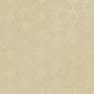 76943364 Casamance Tressora Tressana - Dit behang is subtiel en rustig met een combinatie van beige en lichte goudtinten die een zachte