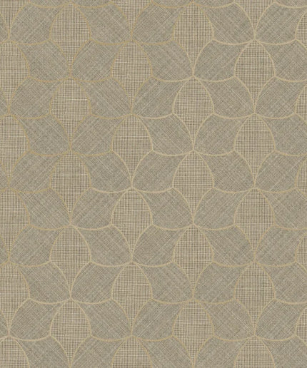 76943568 Casamance Tressora Tressana - Dit behang is een zachte mix van bruin