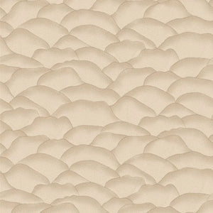 76971324 Casamance Broderies Ondula - Dit behang is een subtiele mix van beige en lichtbruin