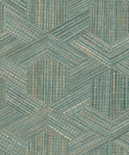 52480 Arte Prismatic Reflect - Dit behang is een harmonieuze mix van turquoise