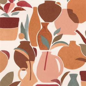 76210712 Casamance Terra Rossa Vallauris - Dit behang is een warme combinatie van beige