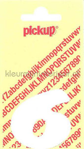 Pick-up Sierlijke Letters en Cijfers 6-wit | Bestellen bij https://www.kleurmijninterieur.nl/