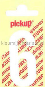 Pick-up Rechte Letters en Cijfers 6-wit | Bestellen bij https://www.kleurmijninterieur.nl/