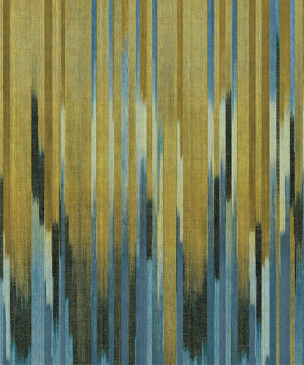 DGRIC1043-300 Masureel Serica Holi Paneel C - Dit behang is een harmonieus samenspel van mosterdgroen