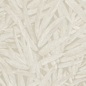 350540 Eijffinger Riviera Maison Structured Leaves - Dit behang is subtiel van kleur met zachte beige en warme bruintinten die een natuurlijke en rustgevende sfeer creëren.