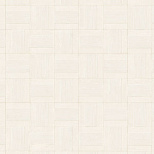 350560 Eijffinger Riviera Maison Squares - Dit behang is een subtiele combinatie van wit en zacht beige met een fijn geruit patroon