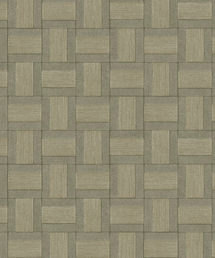 350564 Eijffinger Riviera Maison Squares - Dit behang is een harmonieus samenspel van zachte groentinten