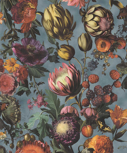 351232 Eijffinger Magnifique Flourish - Dit behang is rijk aan warme tinten zoals oranje