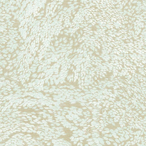 351274 Eijffinger Magnifique Whisper - Dit behang is subtiel en elegant met een beige achtergrond en een zachtgroen