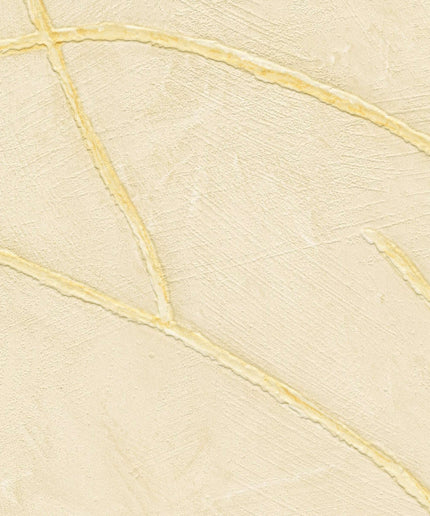 VP 1004 04 Elitis Kintsugi Kintsugi - Dit behang is subtiel beige van kleur met lichte crèmekleurige tinten en zachte gele accenten in het reliëf.