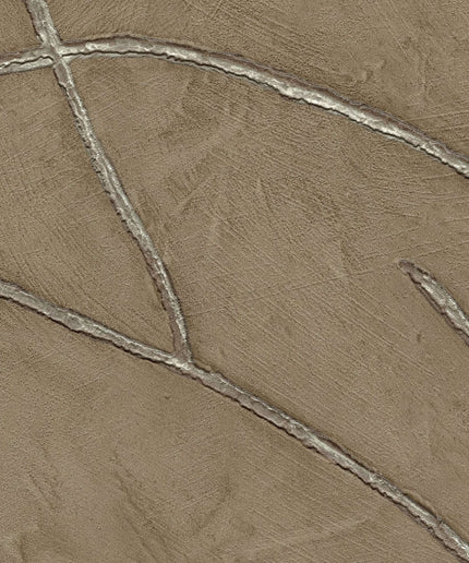 VP 1004 15 Elitis Kintsugi Kintsugi - Dit behang is voornamelijk bruin met subtiele accenten van beige en grijs