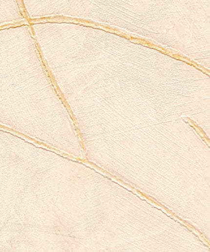 VP 1004 52 Elitis Kintsugi Kintsugi - Dit behang is subtiel beige met zachte tonen van crème en lichte oker accenten.