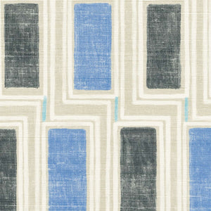 VP 1039 44 Elitis Elixir de soies Beat - Dit behang is een harmonieuze mix van beige met accenten in blauw en donkergrijs