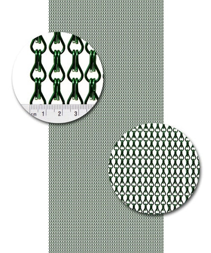 Aluminium ketting Uni A04 groen