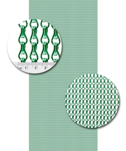 Aluminium ketting Uni A08 lichtgroen