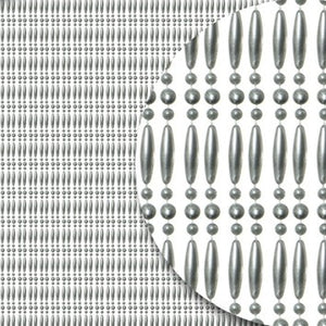 Koral zilver metallic recht op maat