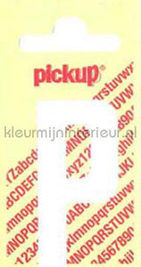 Pick-up Rechte Letters en Cijfers p-wit | Bestellen bij https://www.kleurmijninterieur.nl/