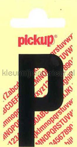 Pick-up Rechte Letters en Cijfers p-zwart | Bestellen bij https://www.kleurmijninterieur.nl/