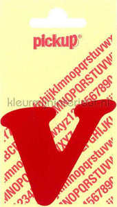 Pick-up Sierlijke Letters en Cijfers v-rood | Bestellen bij https://www.kleurmijninterieur.nl/