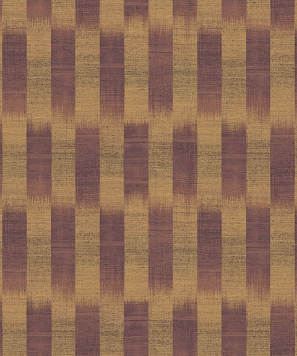 RIC103 Masureel Serica Patola - Dit behang is een mix van warme oker- en diepbruine tinten met een zachte