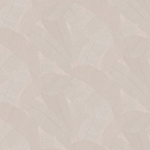 RIC202 Masureel Serica Banyan - Dit behang is uitgevoerd in zachte beige en lichtzilver tinten die samen een subtiel