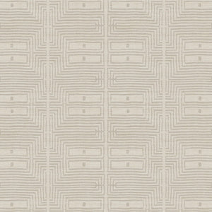 RIC304 Masureel Serica Serica - Dit behang is uitgevoerd in zachte beige en lichtgrijze tinten die samen een subtiel en rustig geometrisch patroon vormen.