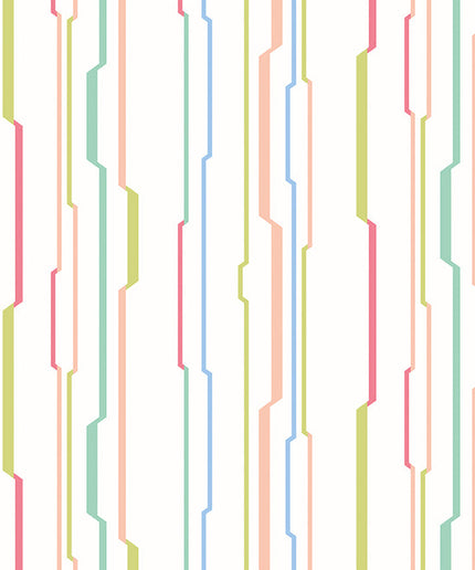 WGU50115W Dutch Wallcoverings When i grow up Wibble Wobble - Dit behang is licht en fris met een subtiel patroon van roze