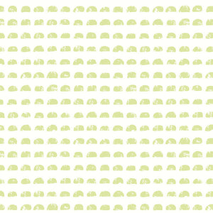 WGU50124W Dutch Wallcoverings When i grow up Hay Bale - Dit behang is opgebouwd uit een zacht lichtgroene tint gecombineerd met een off-white achtergrond
