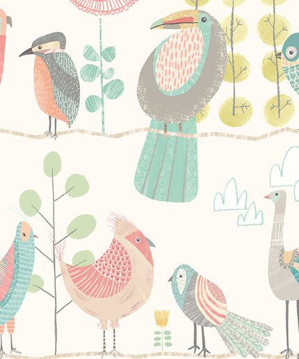 WGU50143W Dutch Wallcoverings When i grow up Honeywood Bears - Dit behang is een zachte mix van roze