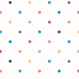 WGU50155W Dutch Wallcoverings When i grow up Doodle Spot - Dit behang is fris en speels met een mix van blauw