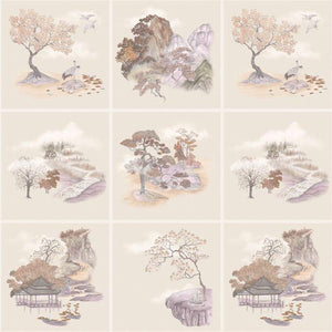 126-10037 Cole & Son Shinrin Yoku Tile Toile Autumnal