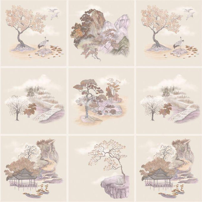 126-10037 Cole & Son Shinrin Yoku Tile Toile Autumnal