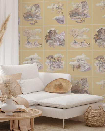 126-10038 Cole &amp; Son Shinrin Yoku Tile Toile Gilded