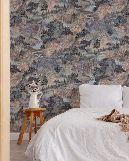 126-11041 Cole & Son Shinrin Yoku Mountainscape Misty