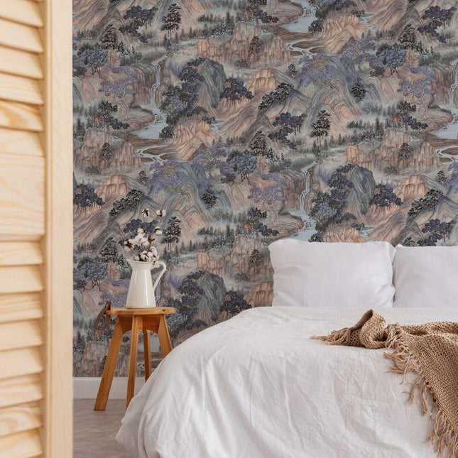 126-11041 Cole & Son Shinrin Yoku Mountainscape Misty